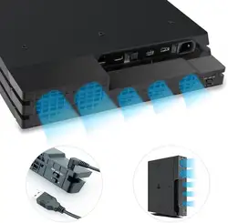 USB Powered PS4 Pro вентилятора охлаждения, внешний кулер вентилятор Супер Системы охлаждения для Sony PlayStation 4 Pro игровой консоли