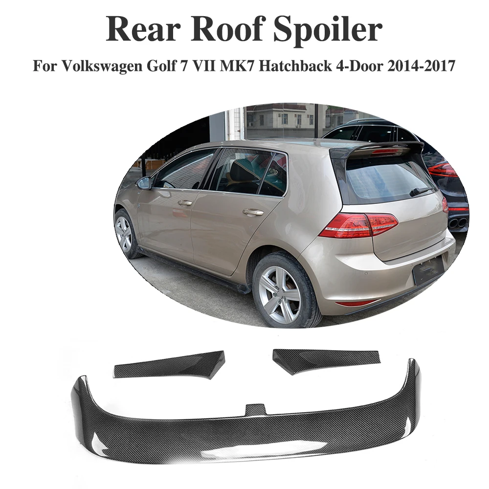 Наклейка на окно заднего багажника из углеродного волокна спойлер для Volkswagen VW Golf