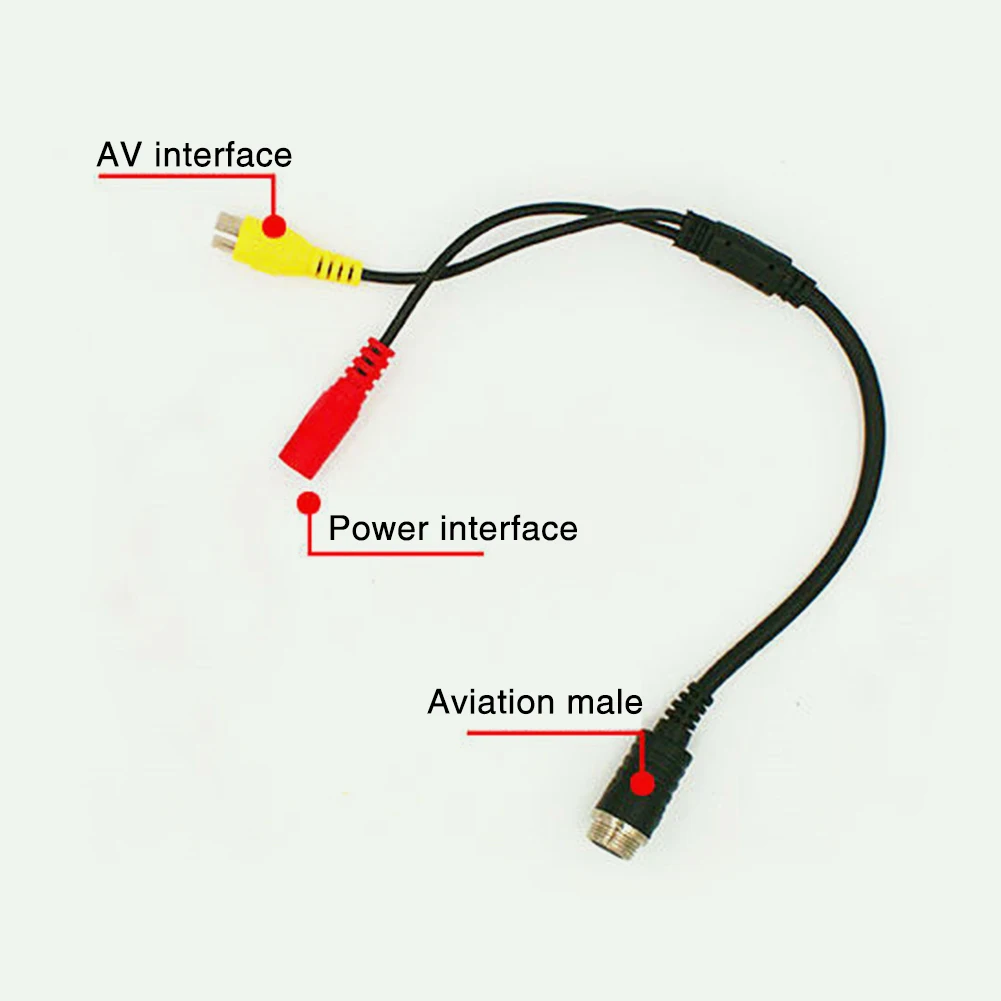 

Transmission Monitor Connect Trigger Waterproof DVD PVC 4Pin Video Cable Power Supply 35cm Replacement For Car Rearview Camera