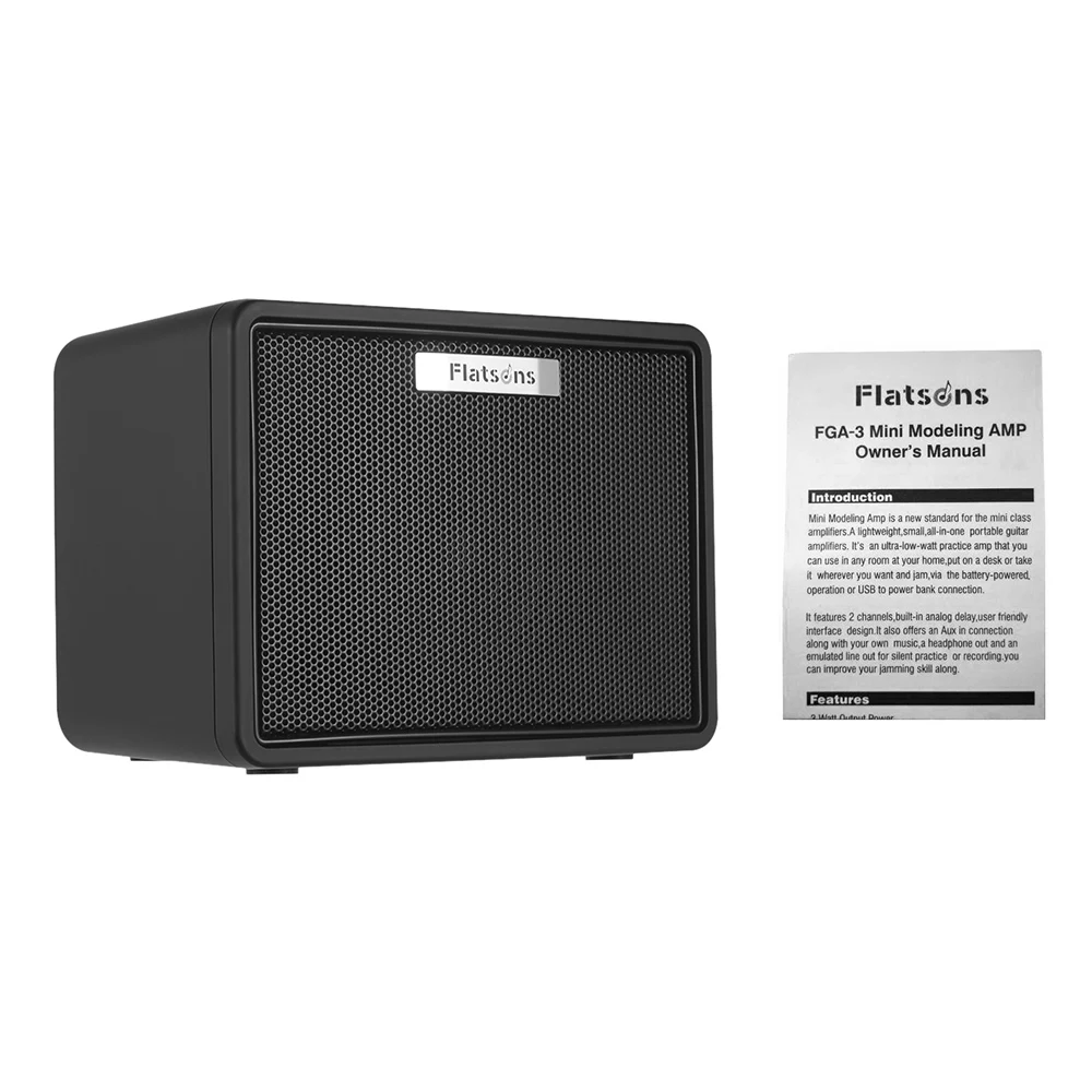

Mini Guitar Amplifier Speakers FGA-3 Portable Amp Built-in Analog Delay 2 Channels Guitar Parts For Acoustic Electric Guitar