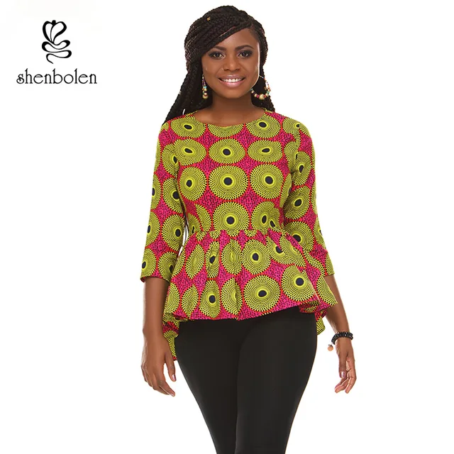 african Traditional clothing for women tops dahiki wax