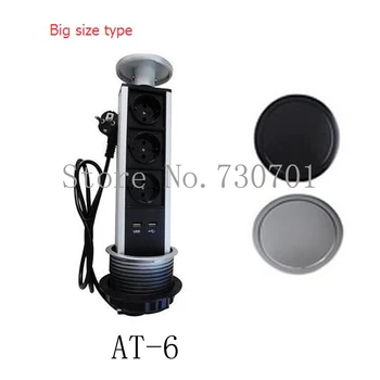 

5 Plug Pop Charge Kitchen Countertop Point Retractable USB Charger Socket/Orvibo/Office Lab Desktop Pop Up Outlet On Home Table