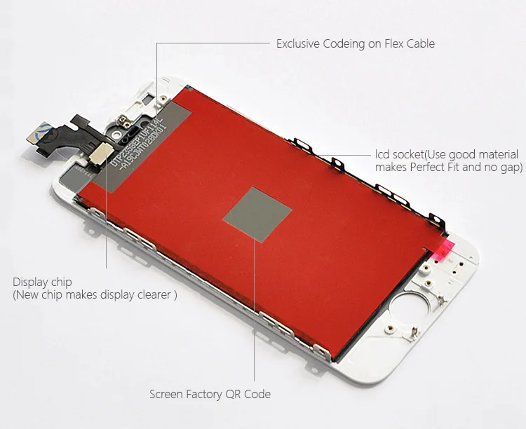 10 AAA Качество без битых пикселей для iPhone 5 5c 5S ЖК дисплей сенсорный экран с