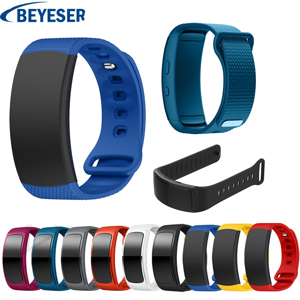 Спортивный Цветной силиконовый ремешок для Samsung Galaxy Gear Fit 2 сменные Ремешки