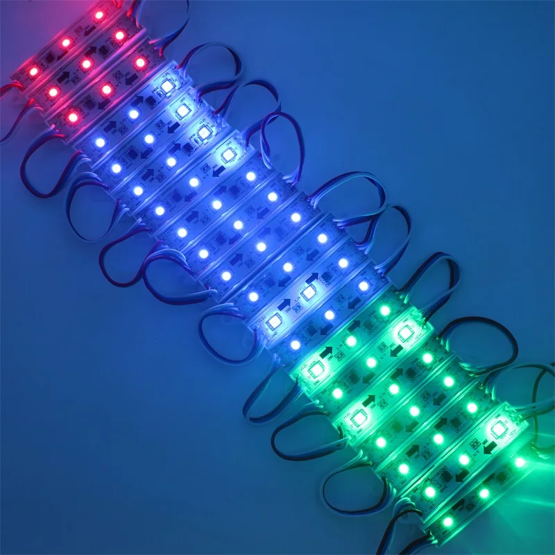 SZYOUMY 1000 шт. адресуемых 3 светодиодный s 5050 SMD RGB светодиодный свет светодиодный Pixel Модуль Водонепроницаемый 2811 IC DC12V + 2 шт. Бесплатная 21