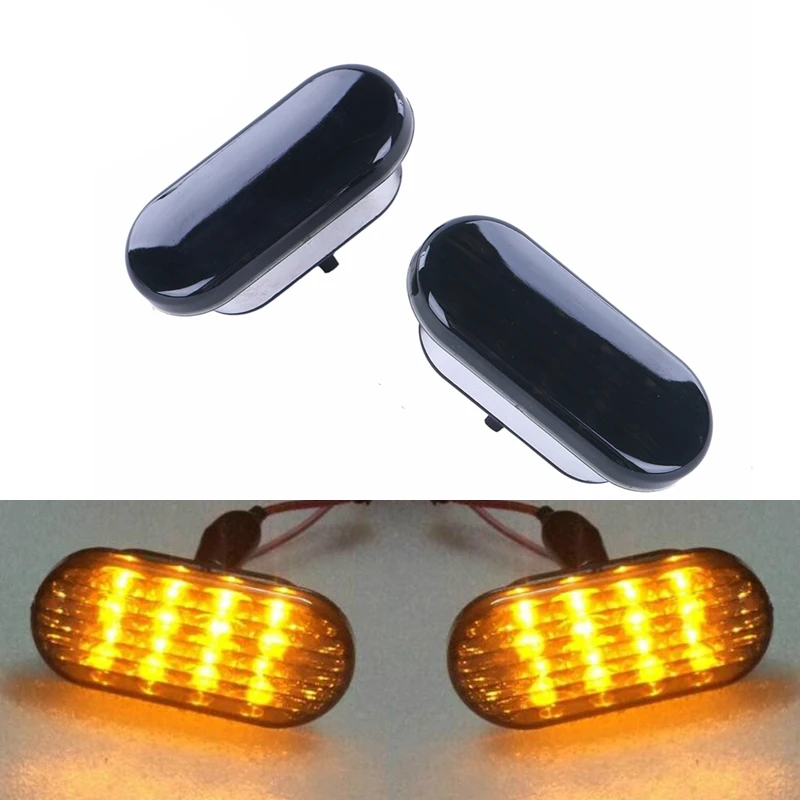 Car Side Marker Light LED Turn Signal Lamp with Black Lens Blinker For VW Jetta Golf 4 GOLF4 Mk4 Passat B5 B5.5 1999-2004 #P76 | Автомобили
