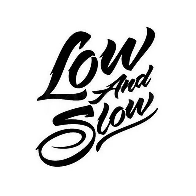 BAIXA E LENTA Cool Fashion Art Font Texto Janela Do Carro