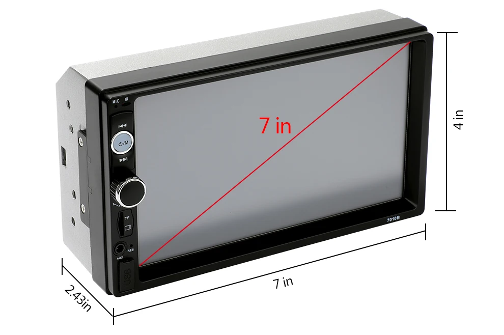 Обновление 7010B 2 din автомагнитола " плеер MP5 сенсорный экран Bluetooth мультимедийное зеркало Android Авторадио автомобильный резервный монитор камеры