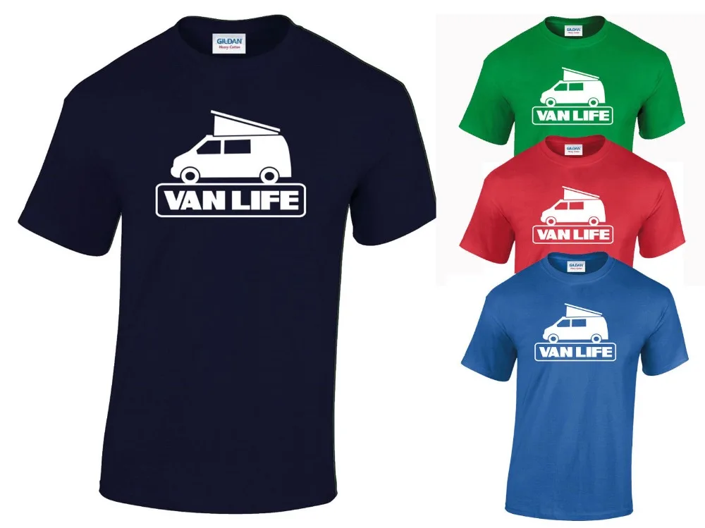 

Van Life Adult T-Shirt All Sizes - Camper Van Rv Motor Home Camping T4 T5 T6 Hot Sale 2019 New Fashion Brand O Neck Men T Shirts