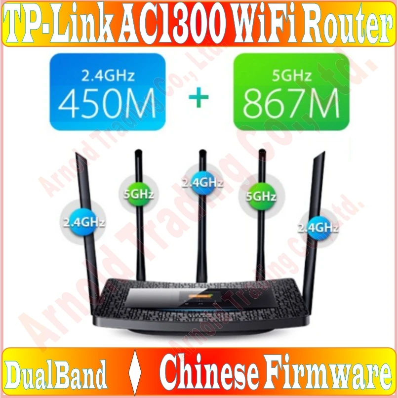 

OSD Touch Screen, [Chin-Firmware] 5 External Antennas Wireless Router 802.11 AC1300Mbps Dual Band 2.4GHz + 5GHz AC1300 Huge WiFi