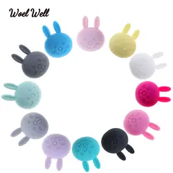 Woel Well 5 шт. Кролик Силиконовый Бисер Пищевой детский Прорезыватель грызунов BPA бесплатно ожерелье-прорезыватель делая игрушки-Жвачки