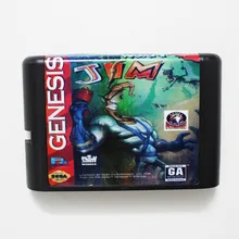Earth Worm Jim 16 bit MD игровая карта для sega Mega Drive для Genesis