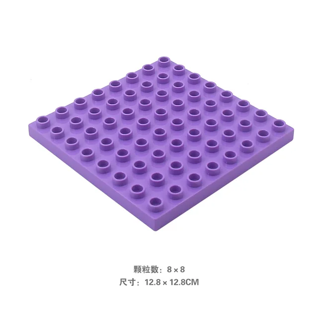 Big Building Blocks Compatible Big Size Brick Kids DIY Toys ABS Plastic Building Toys Blocks Parts 8x8 Educational Learning zi8x8