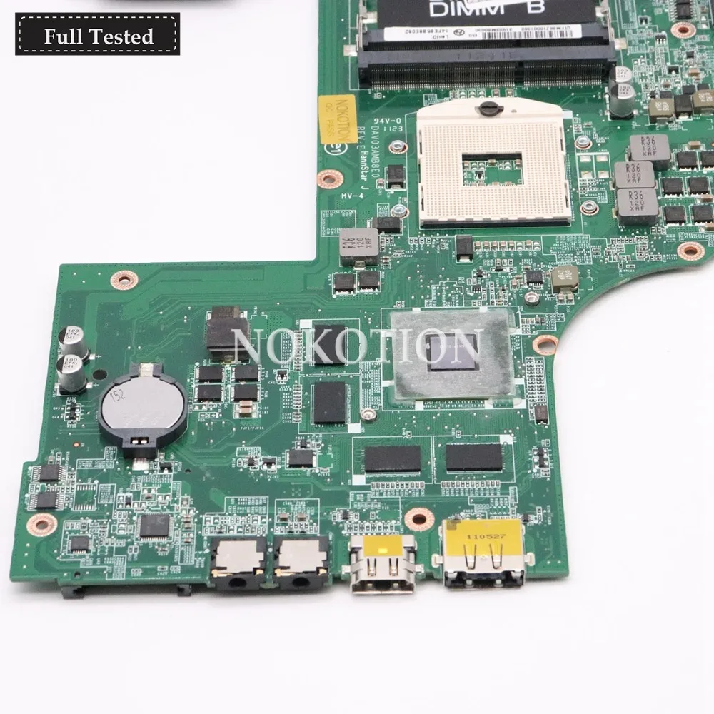 Материнская плата NOKOTION 01TN63 CN DAV03AMB8E0 для Dell Vostro 3750 материнская ноутбука HM67 DDR3 Gerorce