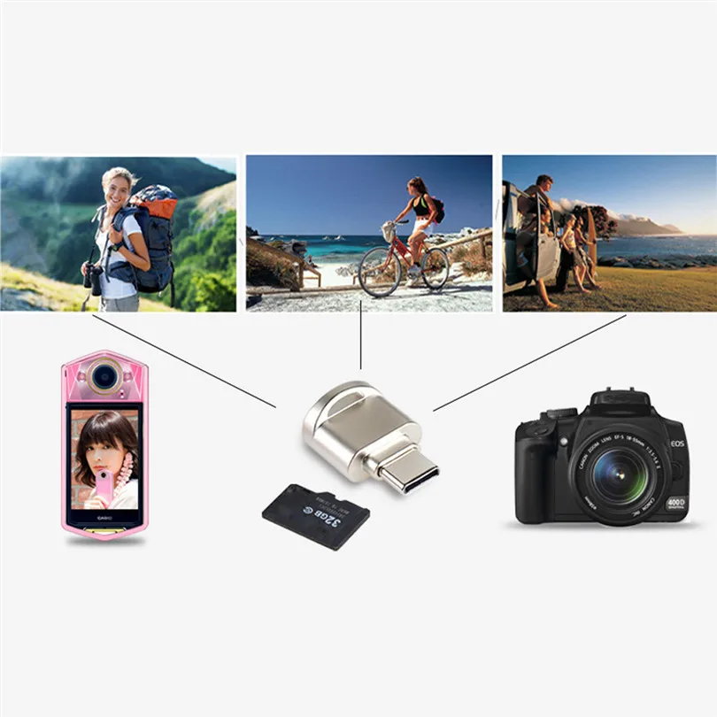 

Type C Micro SD TF Memory Card Reader OTG Adapter USB 3.1 For Samsung Galaxy S9 A30