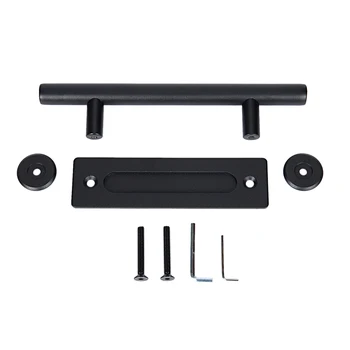 

Big sales Sliding door fittings Barn door hardware sliding door sliding door double-sided handle 12 inch,Black