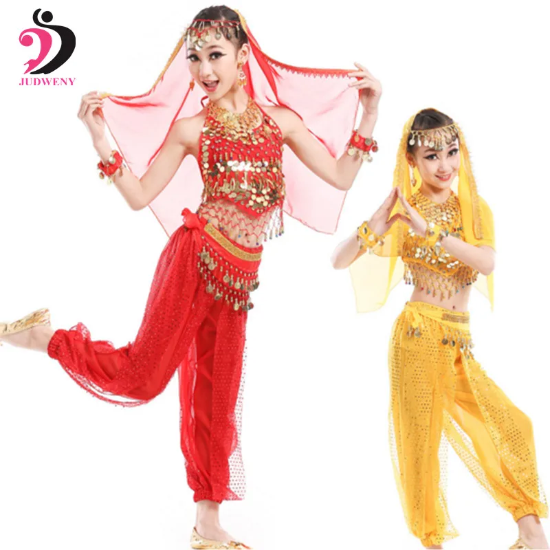 

Belly Dance Costumes Set for Kids Girls Belly Dancing Children Belly Dancing Set Handmade Bollywood Indian Performance Costumes