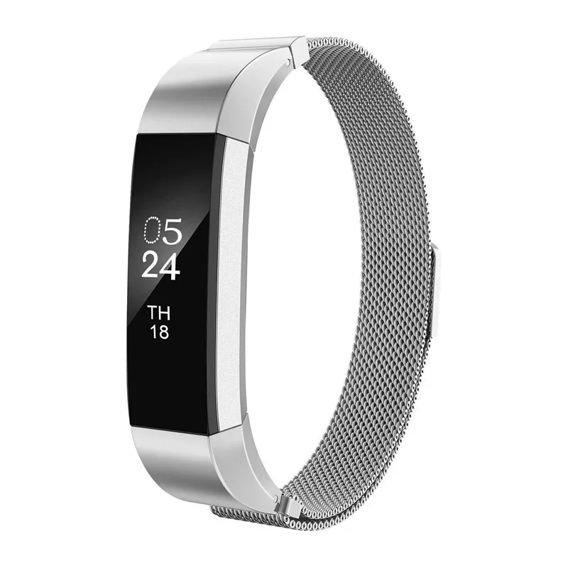 Миланская петля ремешок для Fitbit Alta HR/Alta сменный Браслет из нержавеющей стали металлический браслет+ магнитная застежка