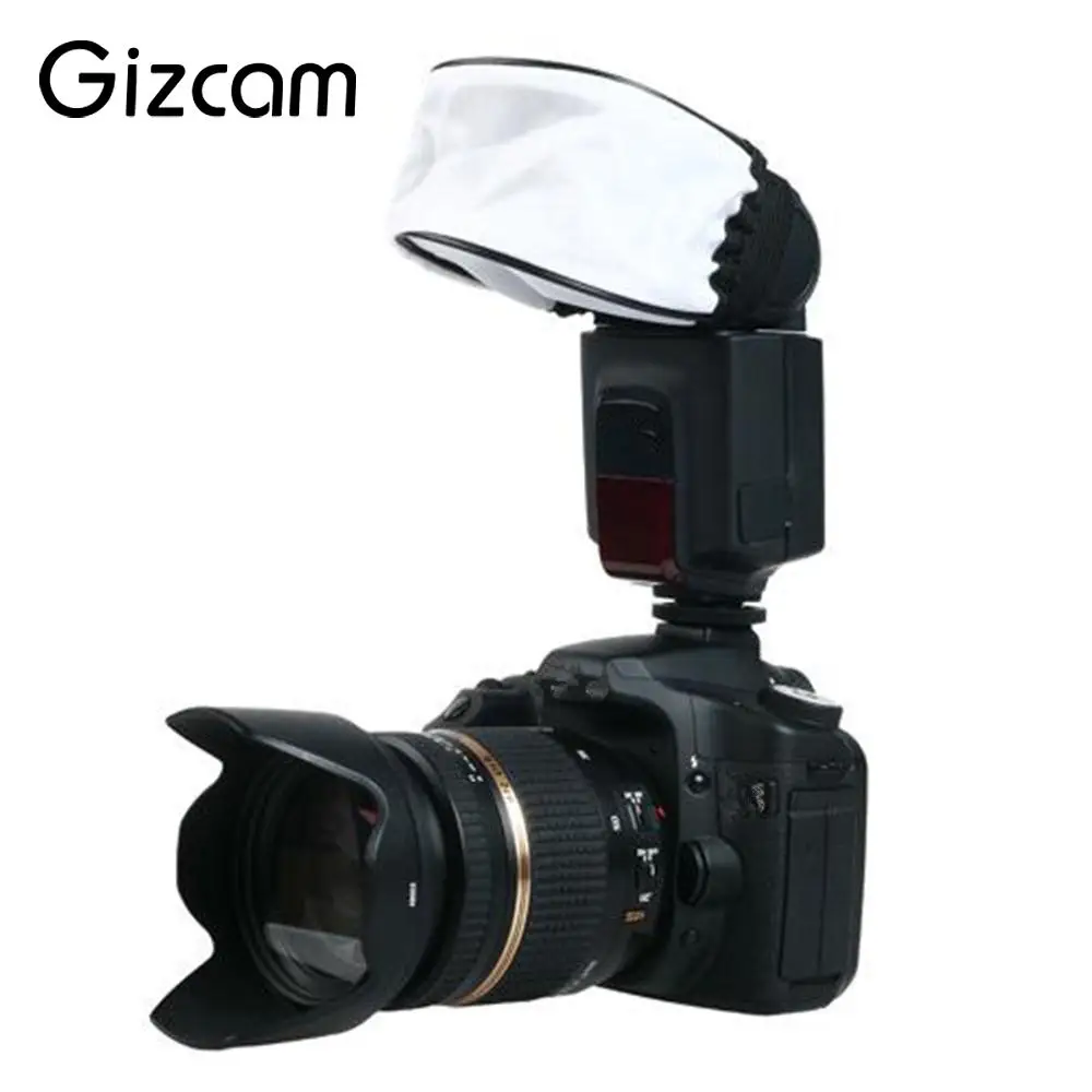 

Gizcam Universal Camera Flash Diffuser For Canon/Nikon/Sony Lumiquest Accessories Useful Softbox Photo Light Reflector