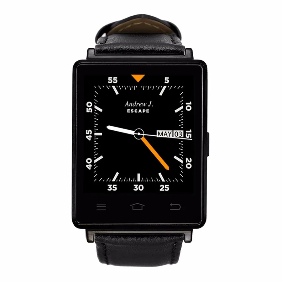 Bluetooth Smart Watch D6 Wearable Device font b Smartwatch b font MTK6580 Quad Core Android 5