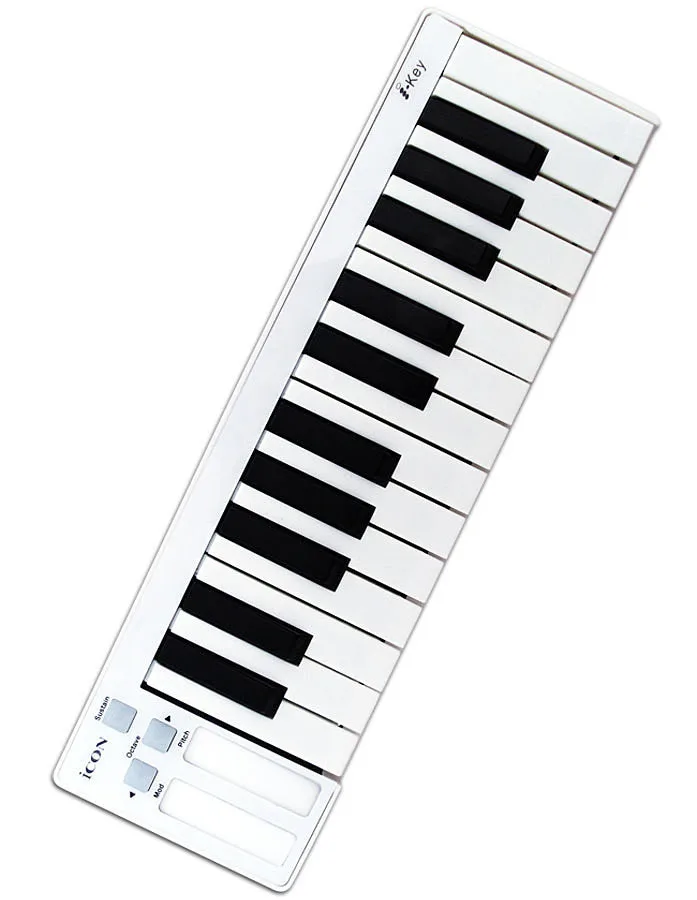 ICON iKey 25 клавишная Портативная USB MIDI клавиатура/MIDI контроллер профессиональный