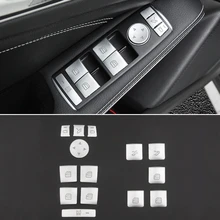 Janela de vidro do carro elevador botão adesivo para mercedes benz a b c e gla cla glk gl ml gle classe