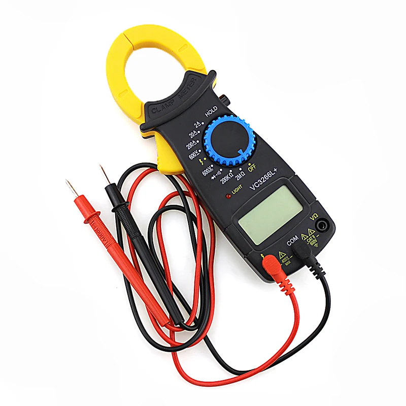 

LCD Digital Clamp Multimeter AC DC Volt Voltage Amp Ohm Electronic Tester Meter