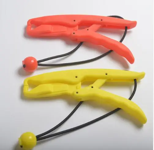 50 шт./партия 3 цвета 17,5 см/25 см ручной контроллер инструмент для рыбной ловли пластиковые рыбы губы сцепление рыболовные снасти инструмент