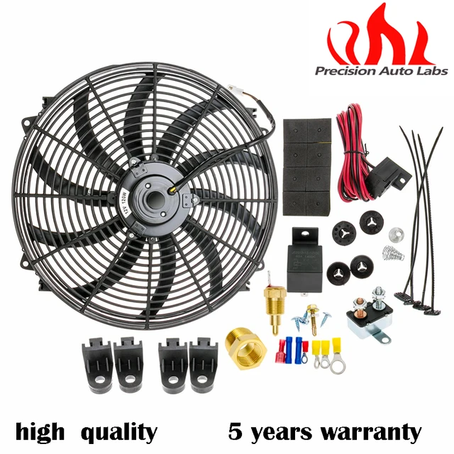 Aliexpress Precision Auto Labs 16 Inch Electric Radiator Precision Auto Labs 16 Inch Electric Radiator Fan High 3000 Cfm Thermostat Wiring Switch Relay Kit