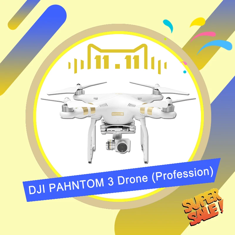 DJI Phantom 3 Professional Drone RTF GPS System With 4K HD Camera FPV Drones Phantom 3 RC Helicopter