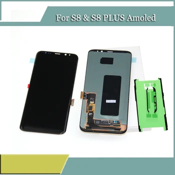 

S8 LCD for SAMSUNG Galaxy S8 G950 G950F Display S8 Plus G955 G955F Touch Screen Digitizer Replacement 100% Tested