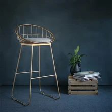 U-BEST отдых бар провод высокого стула, индустриальный стиль Утюг Мебель Европейского творческий высокая спинка стула