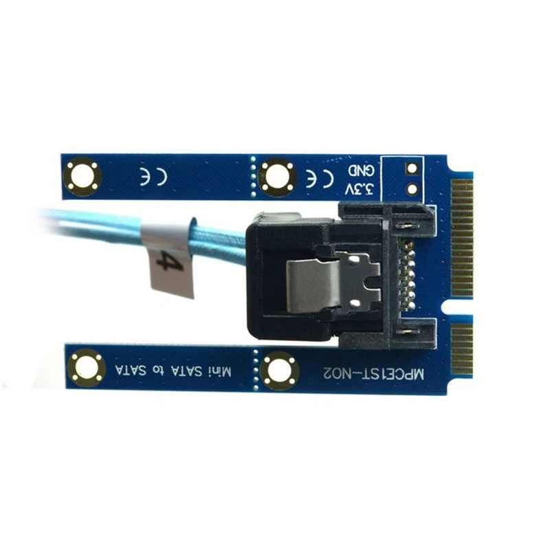 mini sata msata to 7pin sata data converter card half size full size