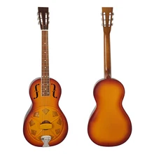 Aiersi бренд Parlour резонаторная гитара хромированная латунь корпус металл бесплатно гитара чехол TRG-SB