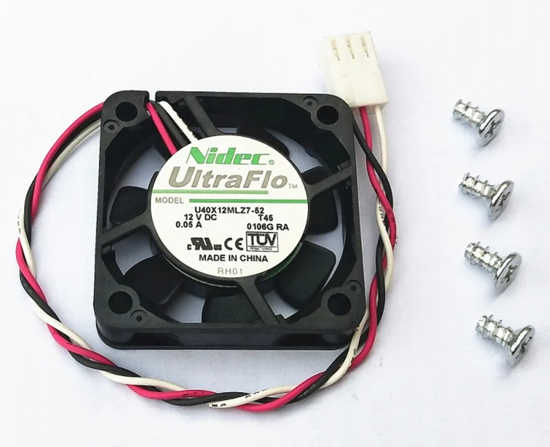 NIDEC U40X12MLZ7-52 DC 12 В 4010 40 мм 40x40x10 мм вентилятор для мостового чипа графическая карта вентилятор 3D принтер вентилятор HDTV ATOM HTPC вентилятор 3pin