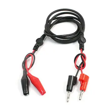 

4 in 1 Alligator Clip to Banana Plug Insulation Testing Lead Cable 4ft