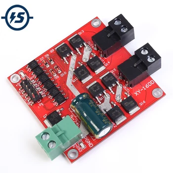 

L298 7A 160W 2 Channel CH Dual H-bridge DC Motor Driver Module Positive / Negative Rotate PWM Regulation Optocoupler Isolation