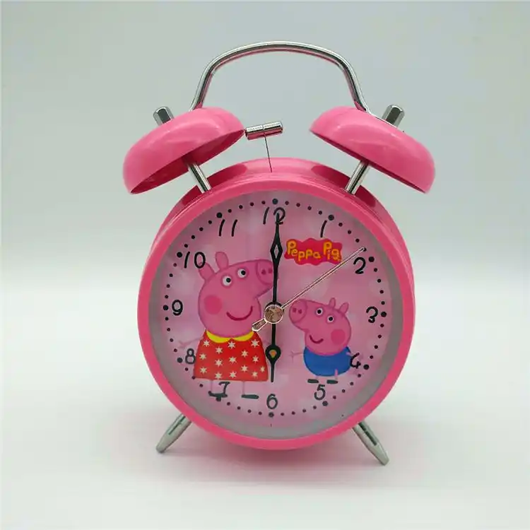 Student Gift Cartoon Small Alarm Clock Best Selling Creative New 4 Inch Metal Mute Ringing Social People Pig Alarm Clock Alarm Clocks Aliexpress