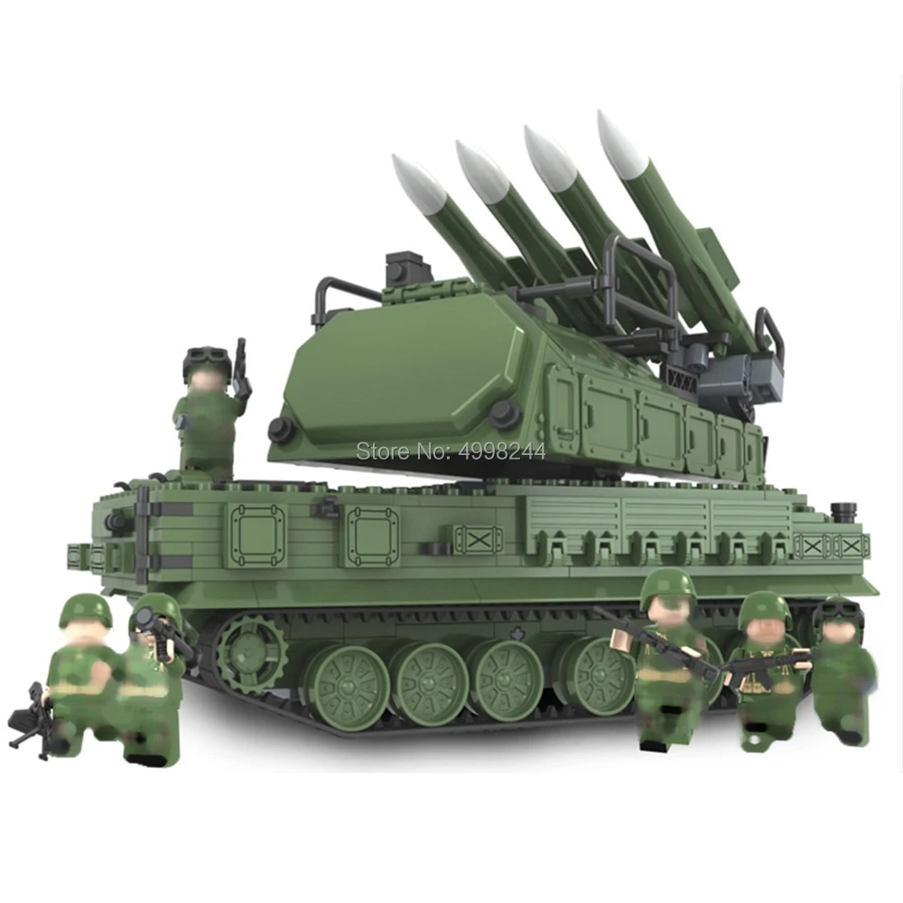 

8103 823pcs military russian 9m317 air defense missile winner building blocks bricks Toy