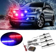 1Set DC 12V Car Truck Emergency Light 4X6 Led Flashing Firemen Lights Car-Styling Ambulance Police Light Strobe Warning Light dempsey high quality led warning light police emergency ambulance car roof strobe flashing warning light magnetic tbd c9l3