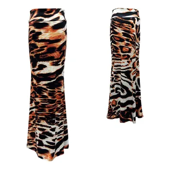 

Large size Summer New Arrival Fashion Elastic Waist Bohemian Style Flower Printed Women Long Skirts Saia Longa Skirts Clothes