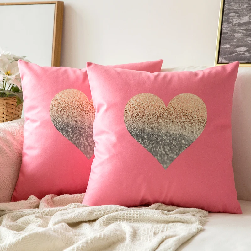

Bright Color Cushion Cover Printed Many Patterns Pillowcase Rectangle Pillow Cover for Home Decoration