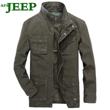 AFS JEEP Berühmte Marke Qualität Frühling Herbst Baumwolle mehrfach Männer Jacke Persönlichkeit Military Farbe Kleid 140