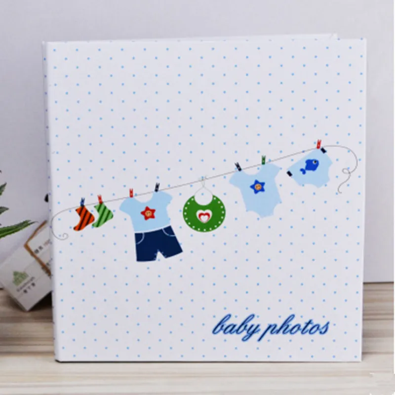 

12 inch kids clothes Photo Album family Photos Kids Baby Growth Memory Record Album Handmade Sticky Type Scrapbooking Gift Album