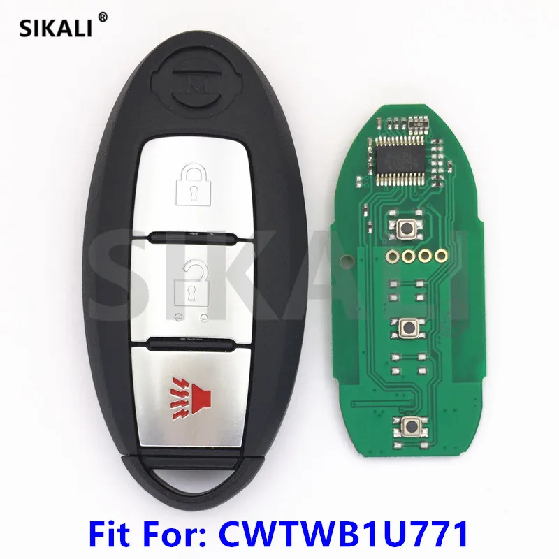 

SIKALI Remote Smart Auto Key Suit for NISSAN TWB1U771 CWTWB1U771 Maxima Sunny Teana Sylphy Sentra ID46 315Mhz