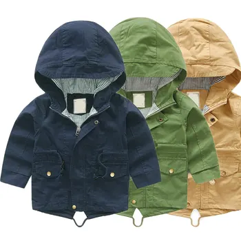 

V-TREE Boys Trench Coats Hooded Jackets For Babies Children Windbreakers Toddlers Outerwears Kids Overcoats Baby Poncho