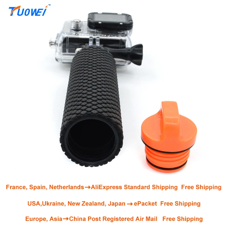 Tuowei Floating Hand Grip for Gopro Hero 5 4 Float Bobber Stick for SJCAM SJ4000 action