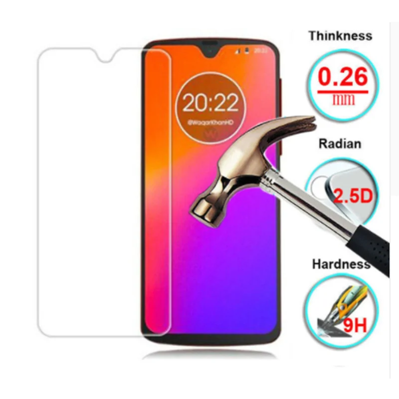 Закаленное стекло 9H для смартфона Motorola Moto G7 Play Plus Защитная пленка экрана
