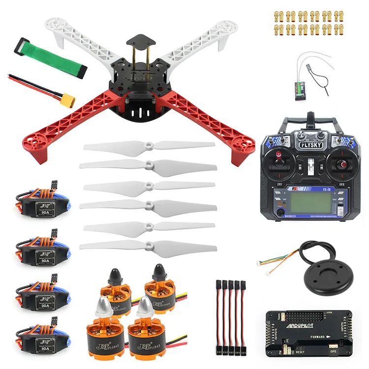 JMT DIY Дрон Квадрокоптер 450 мм рама комплект 920KV CW CCW двигатель 9433 пропеллеры 30A ESC APM 2,8 Контроллер полета gps компас - Цвет: Combo C