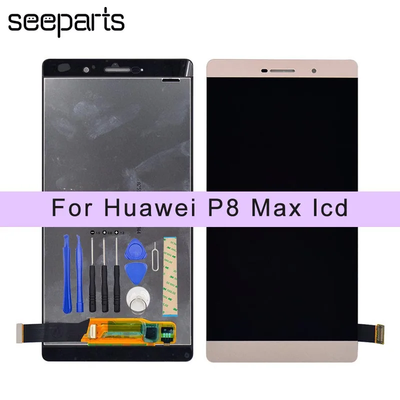 Huawei P8 Max ЖК-дисплей кодирующий преобразователь сенсорного экрана в сборе DAV-703L DAV-713L Замена 1920x1080 для 6," huawei P8 MAX lcd